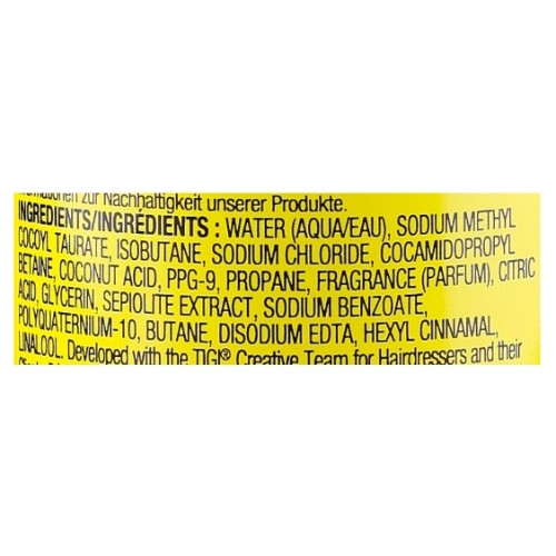 Пенный шампунь для придания объёма волосам - TIGI Bed Head Bigger The Better Volume Foam Shampoo