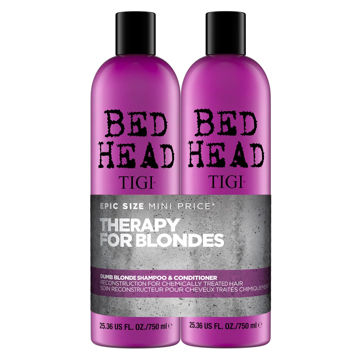 Набор для "Умных блондинок" - TIGI Bed Head Dumb Blonde Reconstruktor Tweens set Shampoo&Conditioner