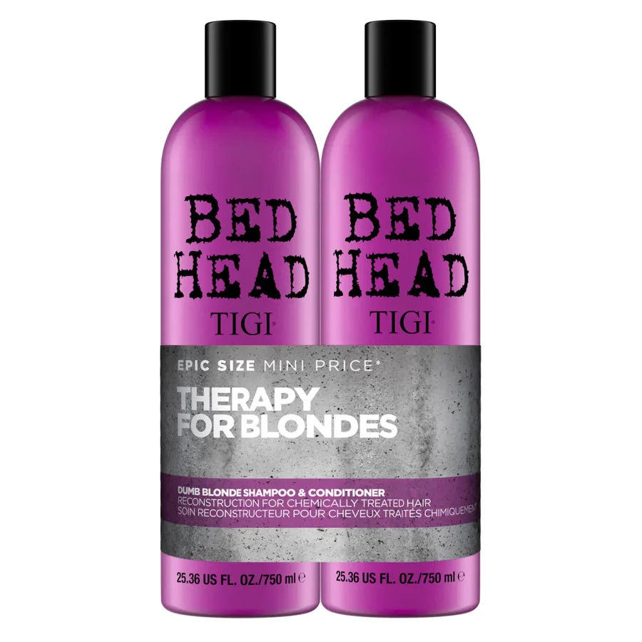 Набор для "Умных блондинок" - TIGI Bed Head Dumb Blonde Reconstruktor Tweens set Shampoo&Conditioner