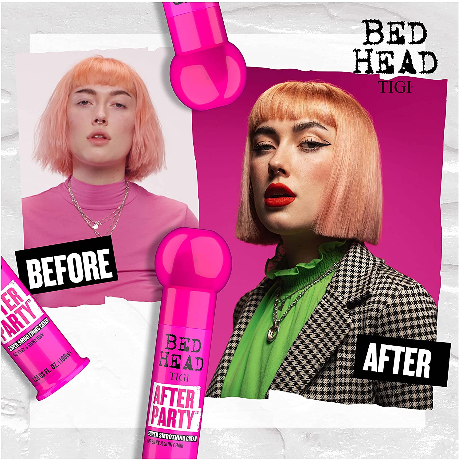 Разглаживающий крем для придания блеска и свежести волосам - TIGI Bed Head After-Party