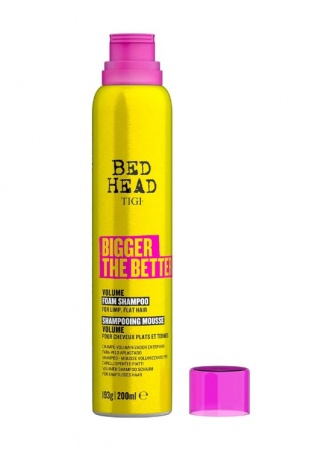 Пенный шампунь для придания объёма волосам - TIGI Bed Head Bigger The Better Volume Foam Shampoo